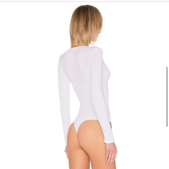 ALIX NYC Irving Bodysuit in White Medium New - Picture 6 of 10